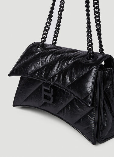 Balenciaga 크러시 체인 스몰 숄더백 블랙 bal0250055