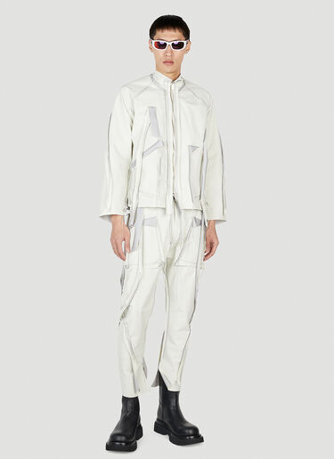 Cutting Short Jacket Sulvam Cutting Short Jacket White sul0152004