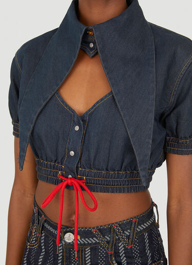 Vivienne Westwood 短款心形衬衫 蓝色 vvw0252006