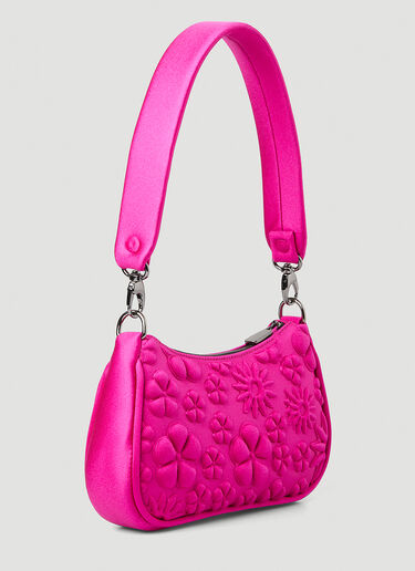 Paula Canovas del Vas Carmen Floral Embossed Shoulder Bag Pink pcd0248011