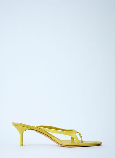 Acne Studios Leather Heel Sandals Yellow acn0261012