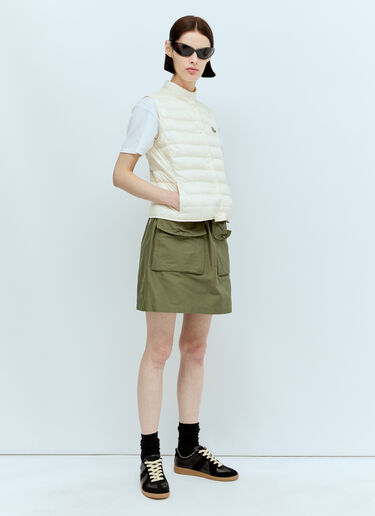 Moncler Drawstring Mini Skirt Green mon0256018