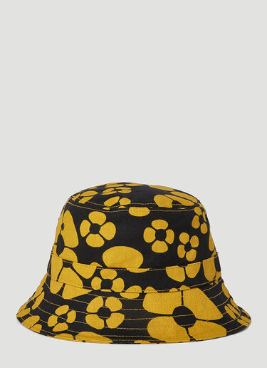 Marni x Carhartt 花卉印花渔夫帽 黑色 mca0150004