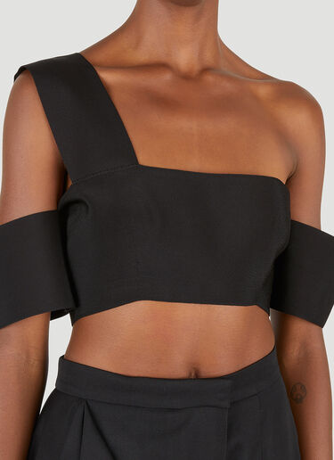 Alexander McQueen Bandage Top Black amq0250079