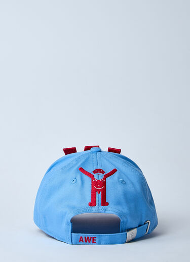 Walter Van Beirendonck 로고 모티프 베이스볼 캡  블루 wlt0160016