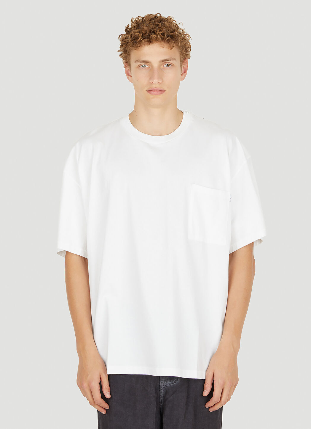 ICE & TECHNO Snap-Stud T-Shirt Grey int0154001