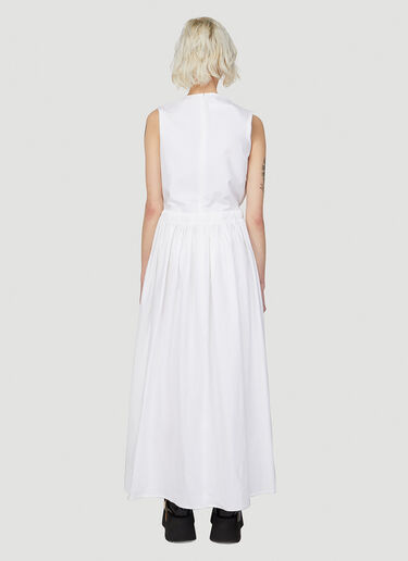 MM6 Maison Margiela Pleated Dress White mmm0247004