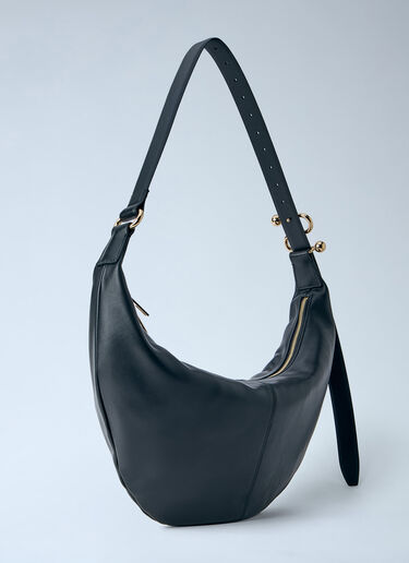 Sportmax Nappa Leather Hobo Shoulder Bag Black spx0264052