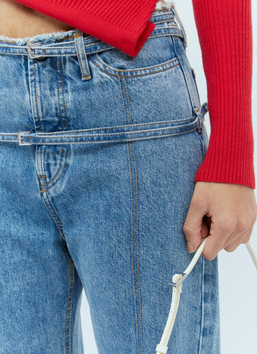 Jacquemus La De Nimes Caraco ジーンズ ブルー jac0254025
