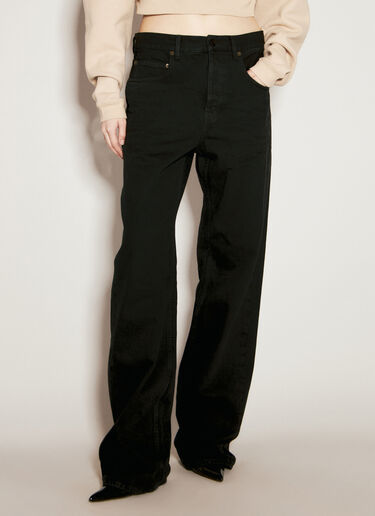 Saint Laurent 배기 진 블랙 sla0255014