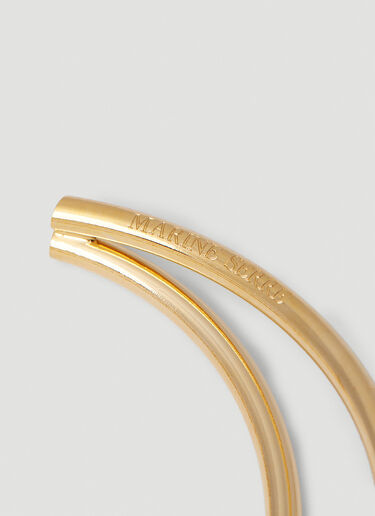 Moon Hoop Earrings Marine Serre Moon Hoop Earrings Gold mrs0252039