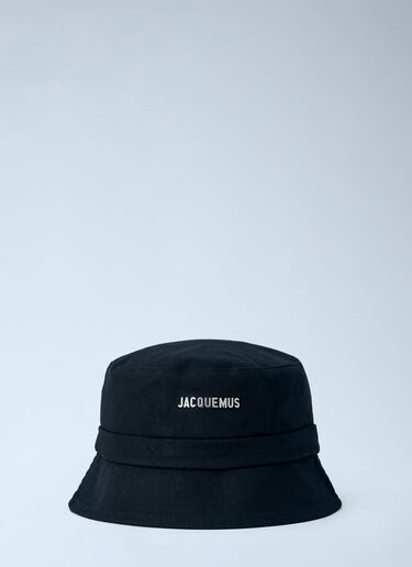 LN-CC® - Jacquemus: Le Bob Gadjo Bucket Hat - Black Jacquemus Le Bob Gadjo Bucket Hat Black jac0366011