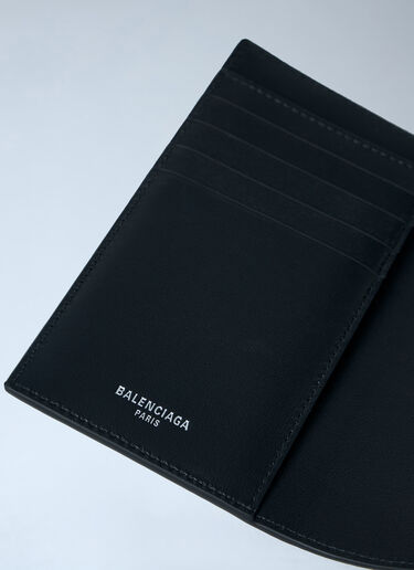 Balenciaga Grain Leather Passport Holder Black bal0162017