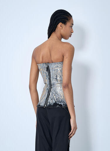 Rick Owens Denim Bustier Top Gold ric0260001
