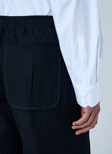 Kiko Kostadinov High-Waisted Pleated Trousers Black kko0164003