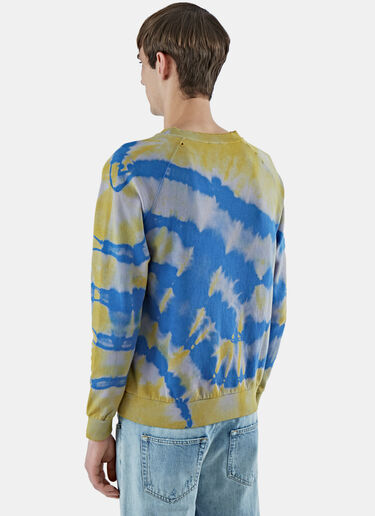 Saint Laurent Tie Dye Sweater Yellow sla0124021