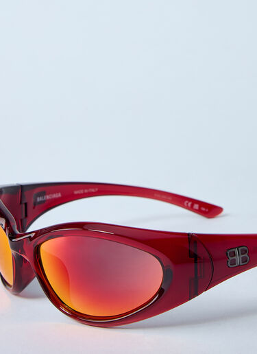 Balenciaga Sporty B Round AF Sunglasses Red bcs0360002