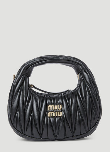 Mini Wander Hobo Bag Miu Miu Mini Wander Hobo Bag Black miu0254059