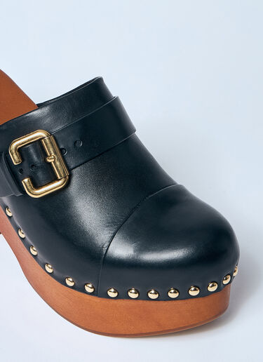 Chloé Jeannete Wedge Clogs Black chl0259030