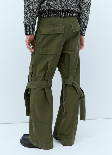 Dries Van Noten Loose-Strap Cargo Pants Khaki dvn0154011
