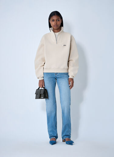 Jacquemus Le Camionneur Gros Grain Sweatshirt Light Beige jac0262024