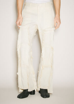 Comme des Garçons Homme Plus Panelled Wool-Blend Pants Cream hpl0158008
