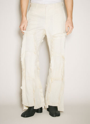 Comme des Garçons Homme Plus Panelled Wool-Blend Pants Cream hpl0158008