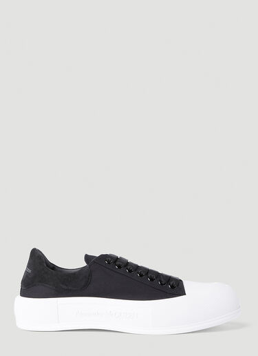 Alexander McQueen 데크 플림솔 슈즈 블랙 amq0151066