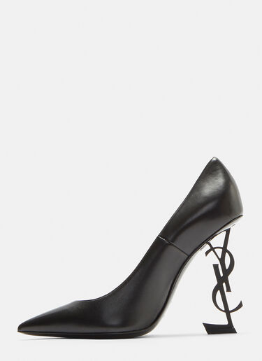 Saint Laurent Opyum 110 Logo Heel Pumps Black sla0232006