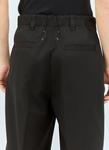 Maison Margiela Drawstring Twill Pants Black mla0158006