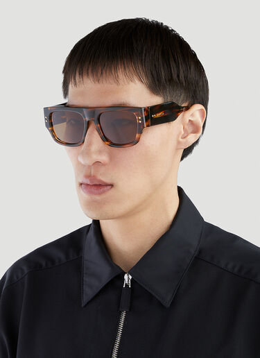 Gucci 스퀘어 선글라스 브라운 guc0152273