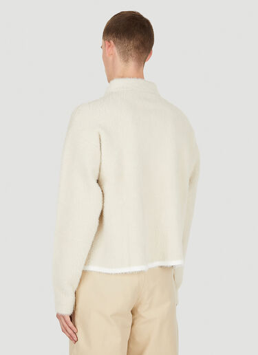 Jacquemus La Neve Polo Sweater White jac0150025