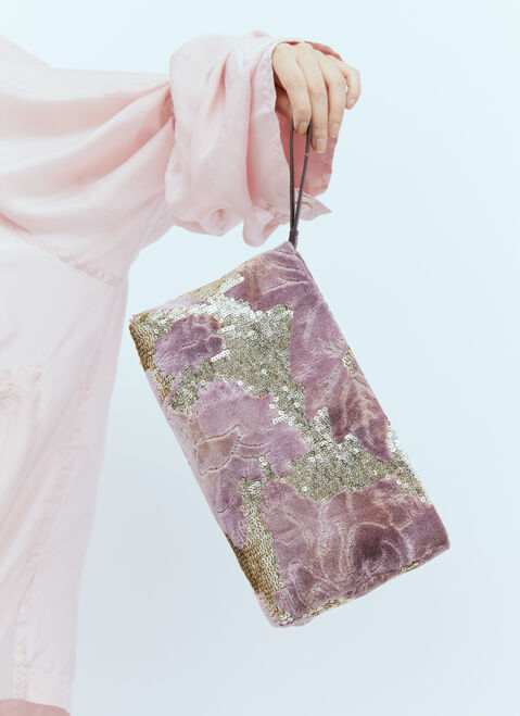 Rains Sequin Embellished Clutch Grey rai0354020