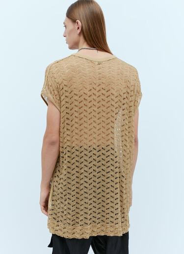 ロング丈レーストップ Dries Van Noten ロング丈レーストップ ベージュ dvn0154024