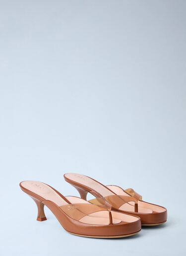 Junie Heeled Sandals Chloé Junie Heeled Sandals Brown chl0264023