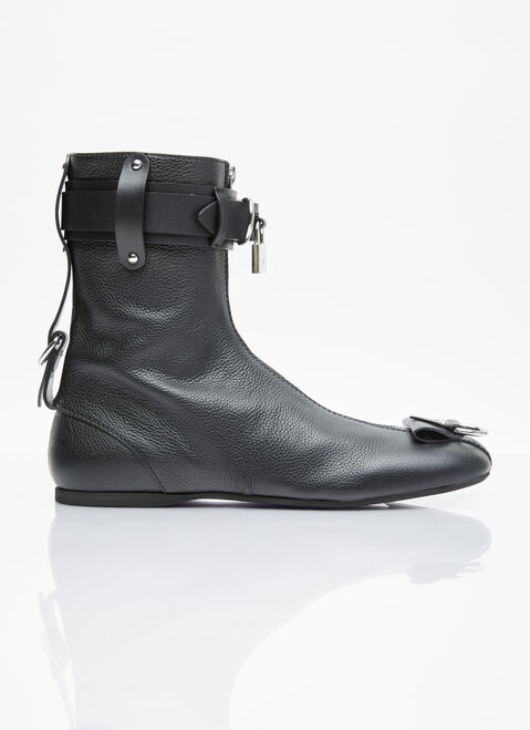 JW Anderson Padlock Ankle Boots Black jwa0154016