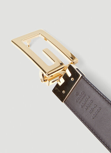 Gucci Square G Buckle Reversible Belt Black guc0147119