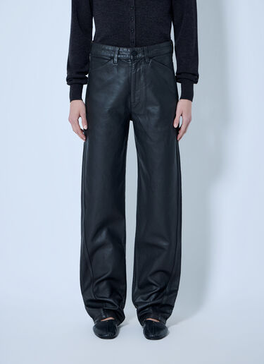 LN-CC® - Lemaire: Five Pockets Twisted Pants - Black Lemaire Five Pockets Twisted Pants Black lem0266005