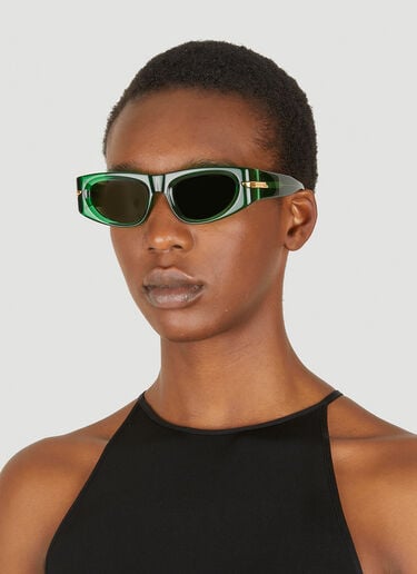 Bottega Veneta BV1144s Cat Eye Sunglasses Green bov0348006