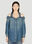Balenciaga Off The Shoulder Denim Shirt White bal0251035