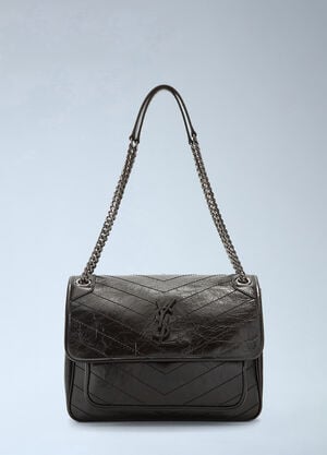 Saint Laurent Niki Medium Shoulder Bag Black sla0241061