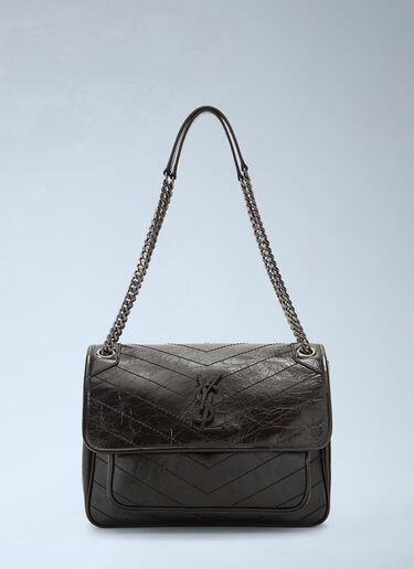 LN-CC® - Saint Laurent: Niki Medium Shoulder Bag - Black Saint Laurent Niki Medium Shoulder Bag Black sla0241061