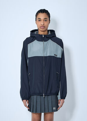 Burberry Technical Silk-Blend Hooded Jacket Beige bur0259029