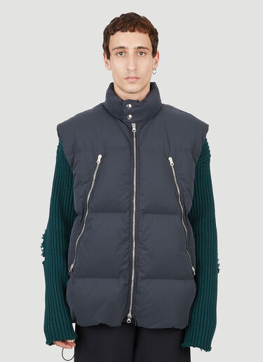 Puffer Gilet Jacket MM6 Maison Margiela Puffer Gilet Jacket Black mmm0151005