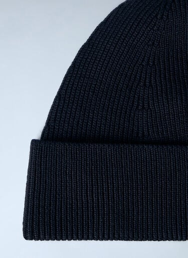 LN-CC® - Acne Studios: Wool Beanie With Rivet - Black Acne Studios Wool Beanie With Rivet Black acn0165072