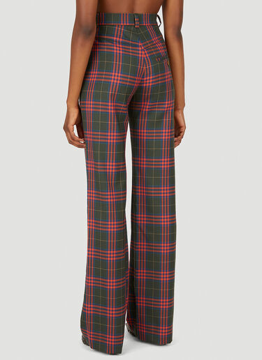 Vivienne Westwood New Ray Checked Pants Green vvw0249015