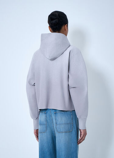 Maison Margiela Hooded Sweatshirt with Ribbed Details Light Purple mla0264003