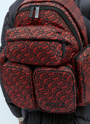 Moncler x adidas Originals Logo Print Backpack Red mad0354014