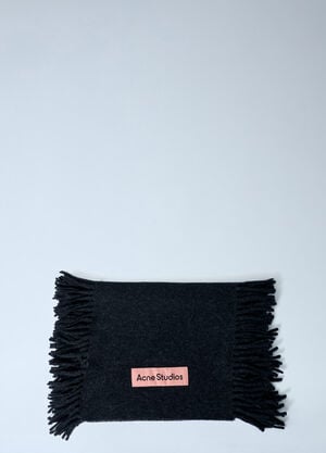 Acne Studios Fringe Wool Scarf Black acn0162042