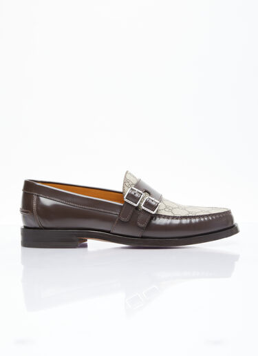 Gucci GG Buckle Loafers Brown guc0155071